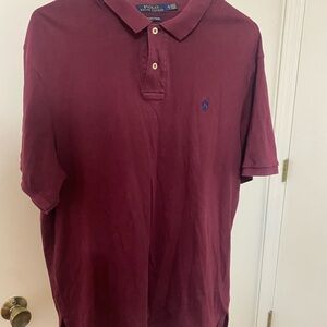 Ralph Lauren Men's Deep Burgundy Polo Shirt